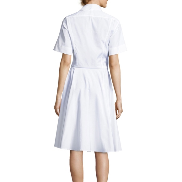 Diane Von Furstenberg Cotton Tie-Front Shirtdress - Picture 2 of 2